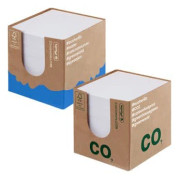 Herlitz kubanteckningsbok 9x9x9 cm - 900 ark, FSC