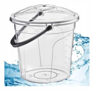TRANSPARENT HINK 5L MED LOCK RUNDT TRANSPARANT MED SKALA STARK CERTIFIKAT