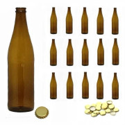 Flaska med 8 för öl eller cider 500ml + 8 kapsyler GRATIS