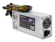 Qoltec Monolith 50350 - Nätaggregat (intern) - 80 PLUS Platinum - AC 180-240 V - 1850 Watt - aktive PFC - grå