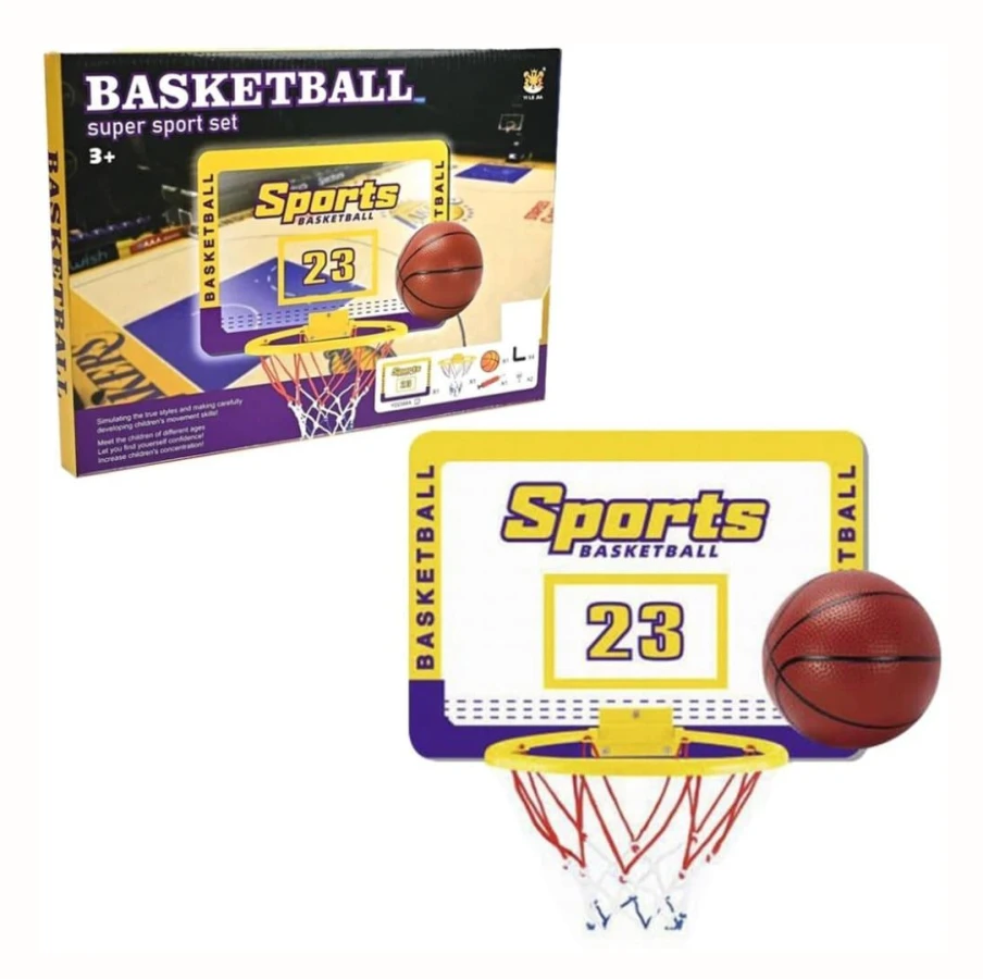 Basketbollsset med boll