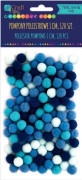DP Craft Polyester pomponger DPCRRAFT 1cm mix blå 120st Dalprint