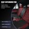 Universal Car Leather Leg Support Extension Mat Support Leg Leather Cushion Knee Pad Memory Foam