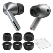 Kompatibel med Samsung Galaxy Buds3 Pro 【Passar laddningsfodralet】3 Par S/M/L Ultimat Komfort Brusreducerande Memory Foam Öronproppar Ersättning T[...]