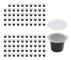 【xj】100 Set Återfyllningsbara Kaffekapslar Nespresso Pod för Nescafe Automatisk Kaffemaskin