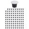 【xj】100 Set Återfyllningsbara Kaffekapslar Nespresso Pod för Nescafe Automatisk Kaffemaskin