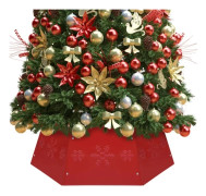 vidaXL Julgranskrage röd Ø68x25 cm Röd