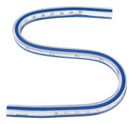 Flexibelt mätverktyg för kurvlinjal för att rita målningsgrafik och plaggdesign (30 cm)