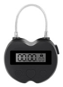 【xj】Smart Tidslås LCD-skärm Tidslås Multifunktionellt Reselås Elektronisk Timer, Vattentät USB Uppladdningsbar