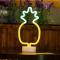 Neon Ananas Nattlampa, Batteri/USB, Jul/Barnrum