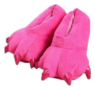 Unisex Plysch Djurtass Tofflor, Fluffiga Varma Hustomtar, Dinosaurieklo Tofflor, Mysiga Pälsiga Tofflor för Män Kvinnor & Barn-lingling} Rose Rose 35-39