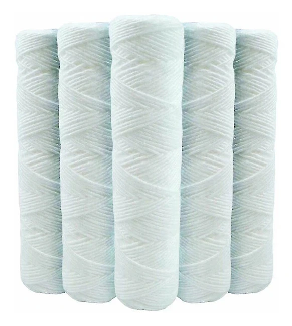 5-pack sedimentvattenfilterpatroner, lindad polypropen 20 mikron för 9,75 tum och 10 tums filterhus
