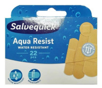 ORKLA Salvequick Aqua Resist: Vattentäta plåster 22 st.