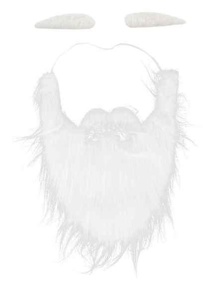 Falska mustaschskägg Justerbar elastisk rep Jultomtenskäggsset för jul