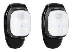2 st Utomhus Nattlampa Reflex USB Uppladdningsbar LED-lampa Löparlampa A