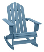 vidaXL Gungstol adirondack massivt granträ blå