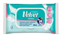 Fuktat toalettpapper i sammet Intima, 48 stycken