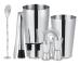 10-Delar Bartender Kit med Shaker & Tillbehör - Barset Cocktail Silver