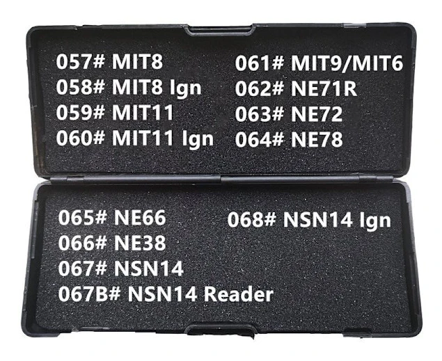 LISHI 2 i 1 MIT8 MIT11 MIT9 MIT6 NE71R NE72 NE78 NE66 NE38 NSN14 Låssmedsverktyg för alla typer
