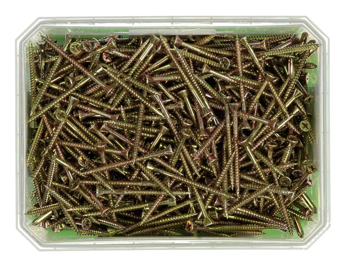 SPÅN & BOARDSKRUV PH2 3,9X55 GUL KROM FÖR STÅLREGEL 500ST | Beijerbygg Byggmaterial