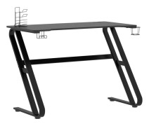 Gamingskrivbord med ZZ-formade ben svart 110x60x75 cm