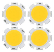 4x 5W Chip Ljus Runda Cob Super Ljusa Led Lampor Varmvit Dc15-17v