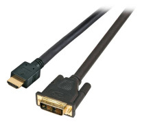 EFB Elektronik 20m HDMI - DVI, 20 m, HDMI Typ A (Standard), DVI, Hankontakt, Hankontakt, Guld