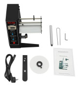 Etikettutskriftmaskin, Automatisk drift, Metallkonstruktion,svart
