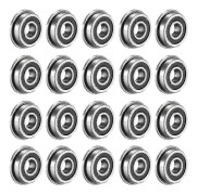 [RM]20 pcs F695-2rs Bearings 5x13x4mm Flanged Miniature Ball Bearings F695rs Compatible With V