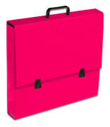 Portfölj med handtag A3 Penmate rosa hallon