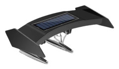 Mini Solcell Bakljus Varningsljus LED Bakspoiler för Bil