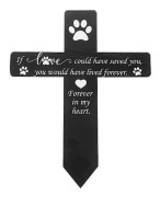 Metal Pet Memorial Dog Grave Marker Pet Memorial Garden Decoration