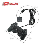 PS2-kontroller för Sony Playstation 2 Svart