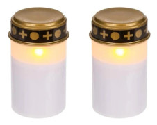 4-pack - Gravljus LED / Ljus - Ljus för gravar 1200 timmar 2-Pack