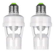 E27 Lamphållaradapter Med PIR Rörelsesensor Ac100-240v Led Lamp Sockel Konverterare Mänsklig Närvarodetektor
