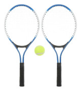 1 Set Mini Tennisracket i Legering Förälder-Barn Sportspel Leksaker Lek Sportartiklar för Barn Tonåringar Utomhus (Svart)-XF14-