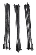 36 Pieces Scroll Saw Blades 127mm Carbon Steel Fret Saw Blades With Pin 15/18/24 Teeth Standard Fine Cut
