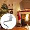 Julstrumpahållare - Strumpupphängare för spiselkrans, Julgran Snögubbe Snöflinga Ren Halkfria Metallstrumpkrokar Style 3