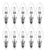 42w E14 C35 Ac 220 - 240v Dimbar Varmvit 2700k Halogen Ljuskälla Kronljus (10st)