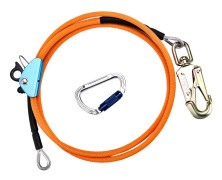 Säkerhetssele, Stålkärna Lanyard, Justerbart Fallskydd,12mmx2.4m