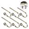 Strumpupphängare för spiselkrans, set om 6, julstrumphållare, krokar, spiselkranshängare i metall, hängande klämmor för julfestdekoration Green bronze Pack of 6