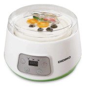 Yoghurtmaskin, 3 i 1 Grekisk Yoghurtmaskin, kan göra yoghurt/natto/risvin, automatisk digital yoghurtmaskin med tidskontroll, 1,2 liter glas