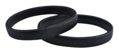 2 st Herr Elastisk Skjortstrumpband Ärmhållare Armband (Svart)