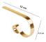 Strumpupphängare för spiselkrans, set om 6, julstrumphållare, krokar, spiselkranshängare i metall, hängande klämmor för julfestdekoration Golden Pack of 6