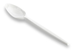 GUILLIN - 50 vita återanvändbara, slitstarka cateringskedar