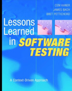 Lessons Learned in Software Testing