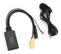 Bluetooth 5.0 AUX-kabeladapter med mikrofon Handsfree ersättning för Fiat 500/Grande Punto/Qubo/Fiorino