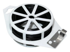100M Garden Wire Soft Black Garden Tie, Garden Wire Twisted Plant Tie, Plastic Coated Wire With Cutters (FMY)