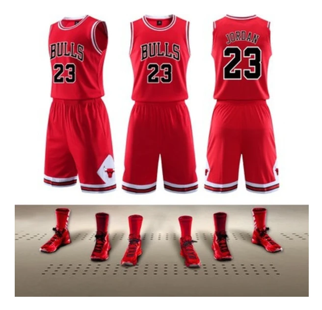 #NBA 22/23 Bulls #23 Ärmlös Tröja Barn Vuxen Basketboll Tröja Set
