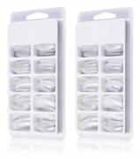 Nagelförlängningsformar Tips Klar Polygel Akryl Nagelstencil UV Gel DIY Polering Manikyrverktyg[CO]